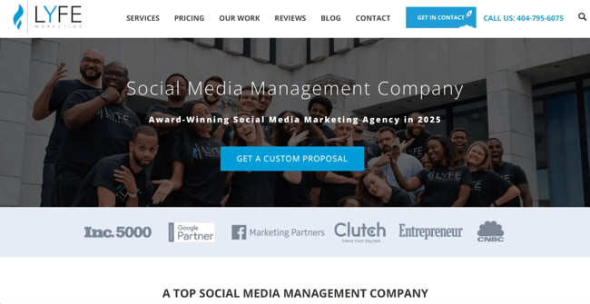 digital marketing website, lyfe
